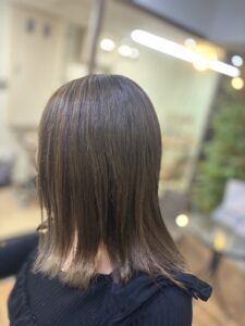 ミントベージュで透明感！