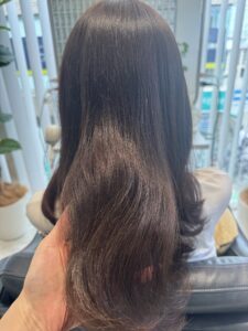大人可愛いアッシュパープル